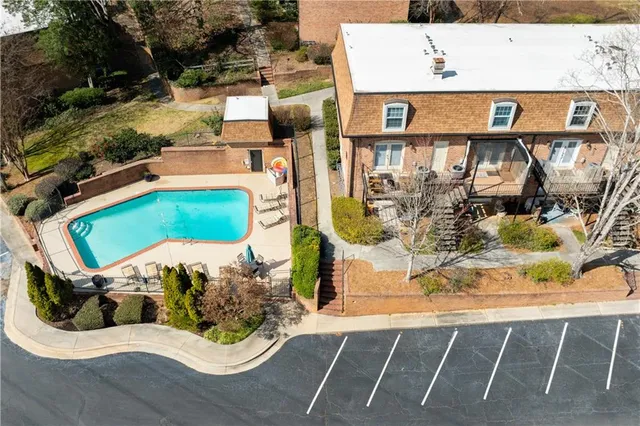 a view of outdoor space and seating area