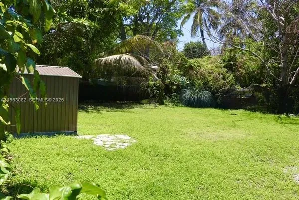 a backyard of a house