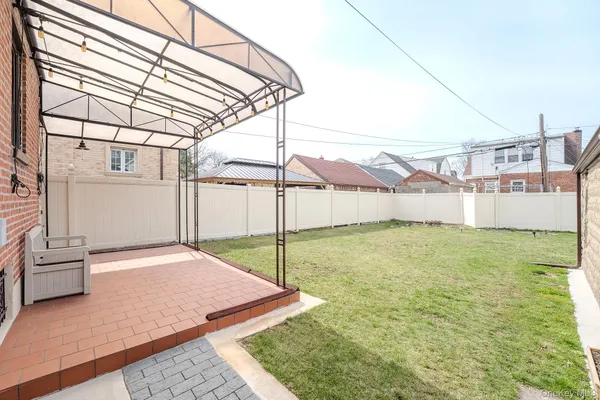 a backyard of a house