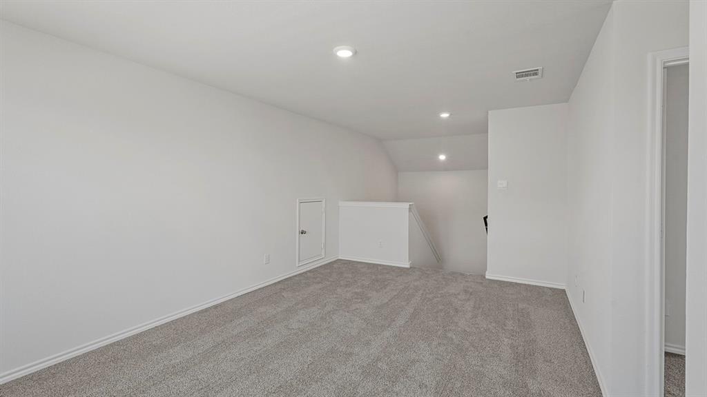 1627 Mantle Road Crandall, TX 75114 - Photo 16 of 40 Gray carpeted flooring, recessed lighting, white painted walls