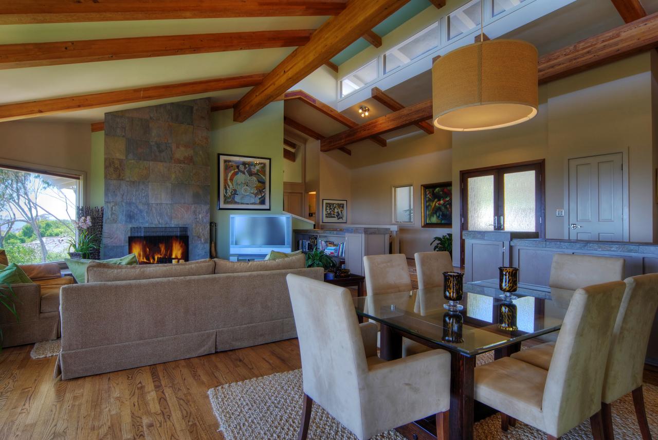 1123 Glenview Road Santa Barbara, CA 93108 - Photo 3 of 15 a living room with furniture and a fireplace
