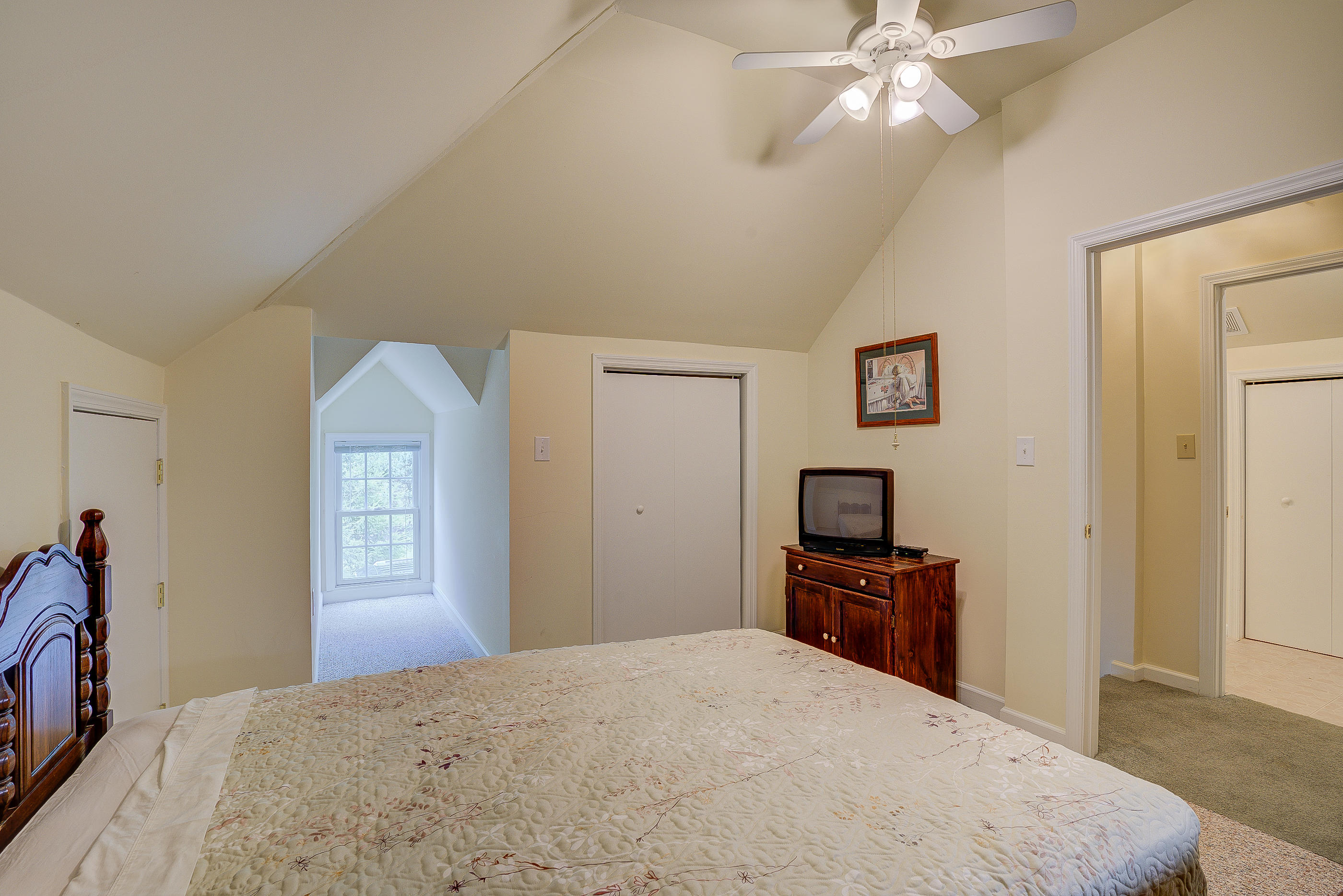 105 River Road North Covington, VA 24426 - Photo 70 of 77 a bedroom with a bed and a flat screen tv