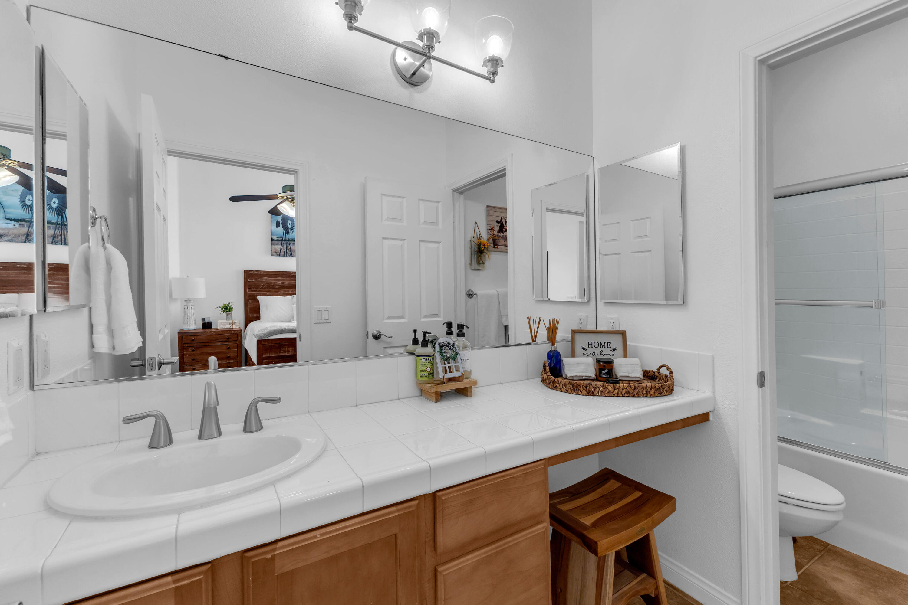 48305 Pic Way Indio, CA 92201 - Photo 39 of 77 a bathroom with a sink a toilet and shower