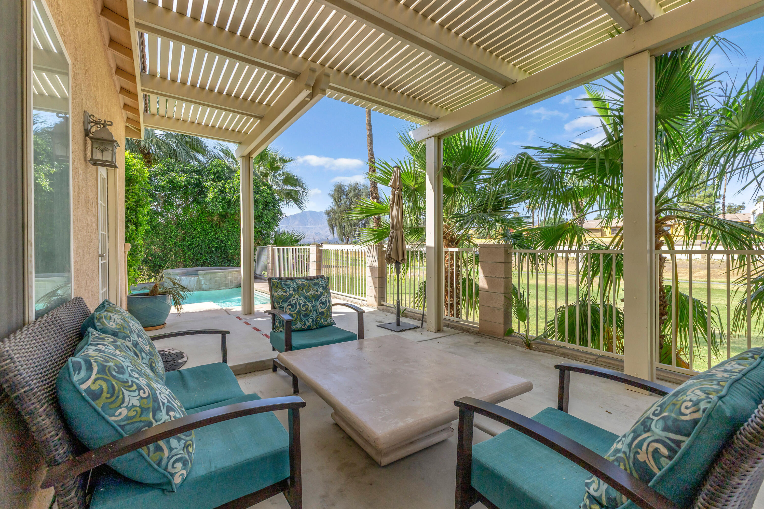 48305 Pic Way Indio, CA 92201 - Photo 55 of 77 a outdoor living space with furniture and garden view