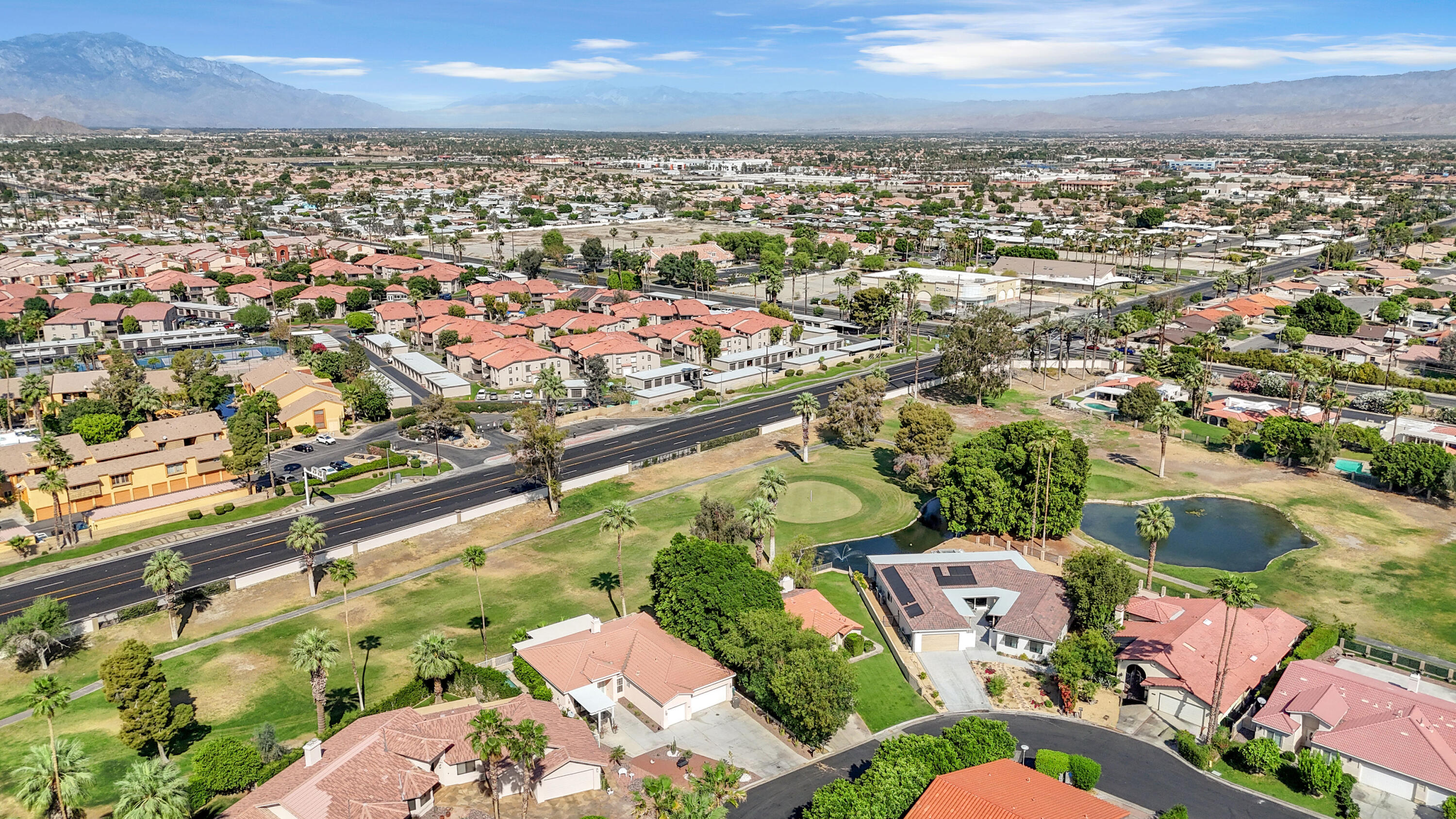 48305 Pic Way Indio, CA 92201 - Photo 69 of 77 an aerial view of residential houses with outdoor space