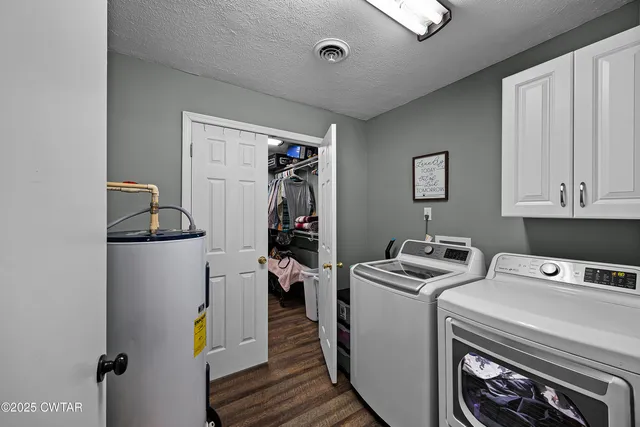 a room with storage and utility