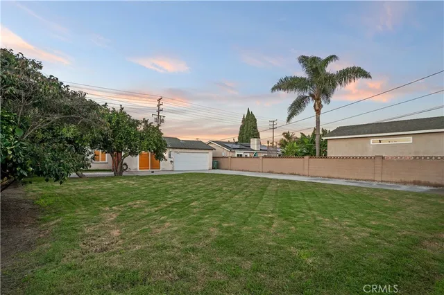 a house view with a garden space