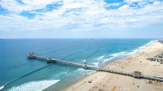 a view of a lake with a big yard