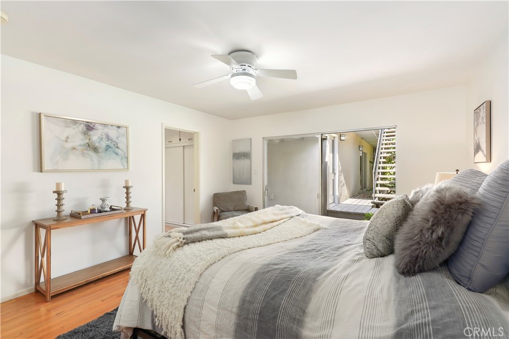 1237 Olive Lane La Canada Flintridge, CA 91011 - Photo 20 of 57 a bedroom with a bed and a chandelier