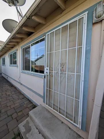 a view of front door