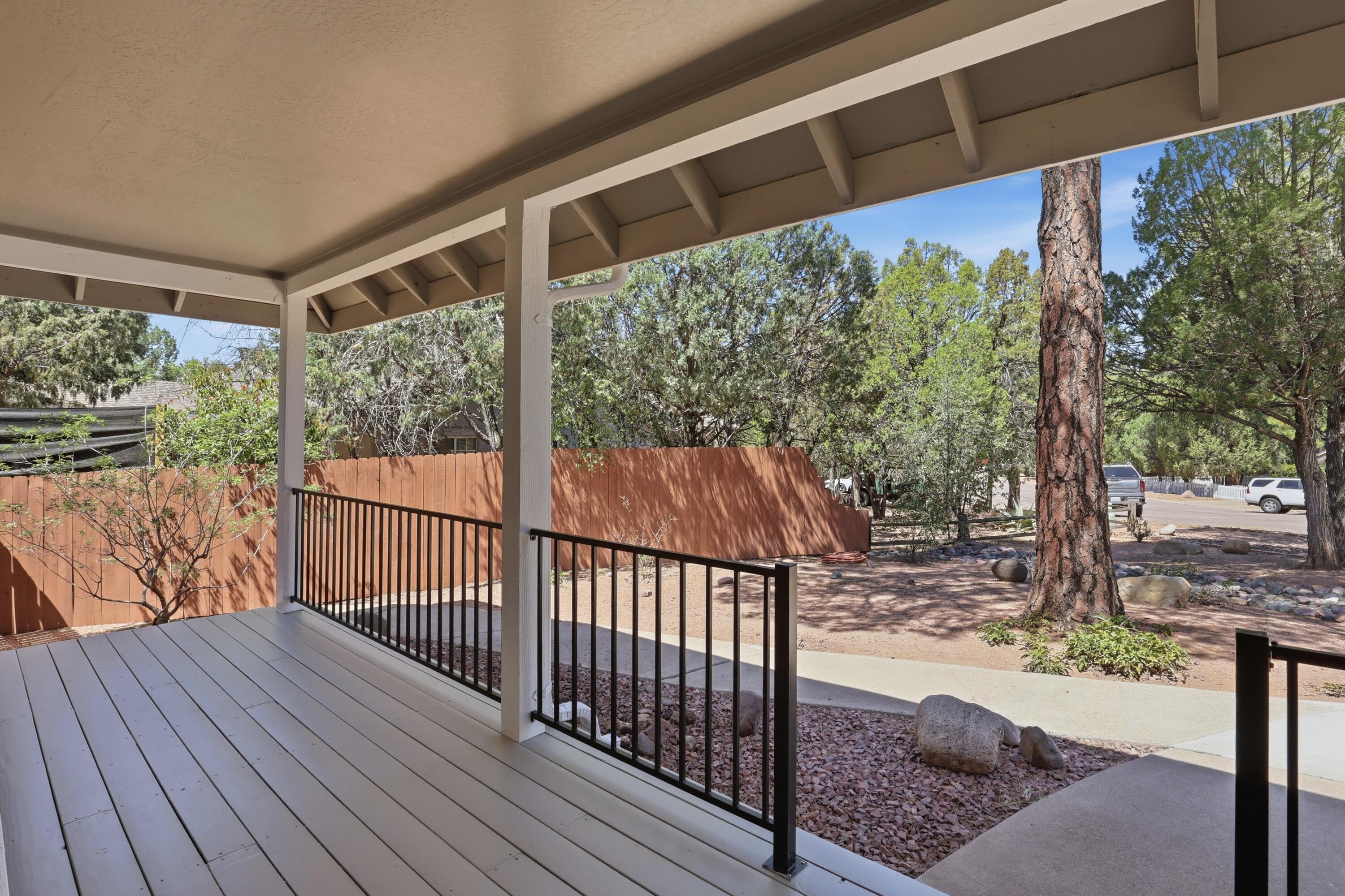 910 West Wagon Trail Payson, AZ 85541 - Photo 34 of 35 a view of a balcony with wooden floor