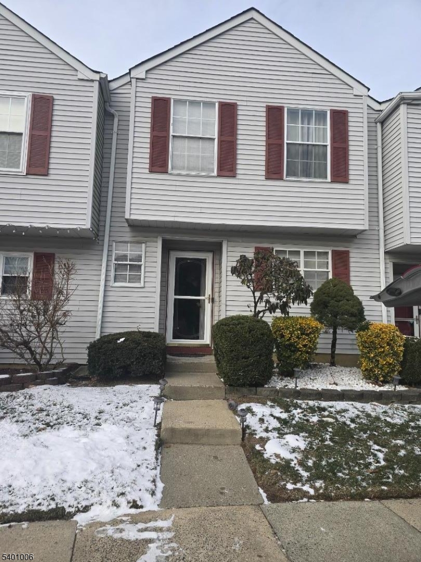 a front view of a house