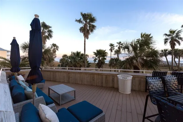 a view of a couches in the roof deck