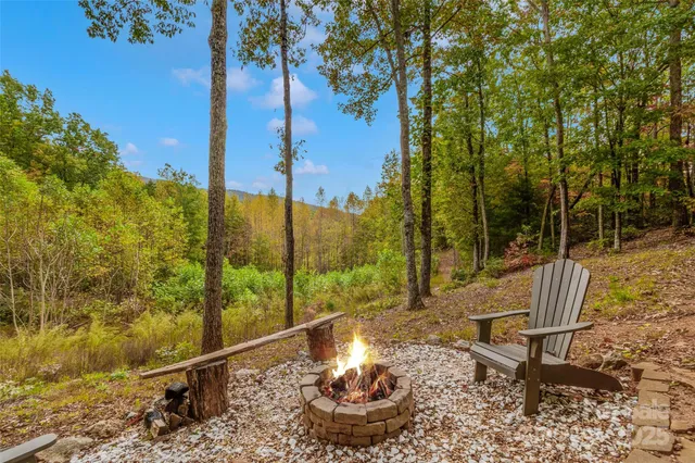 a view of a back yard of the house