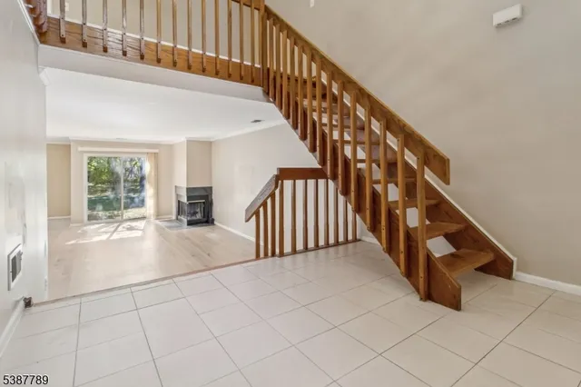 a view of an entryway with staircase