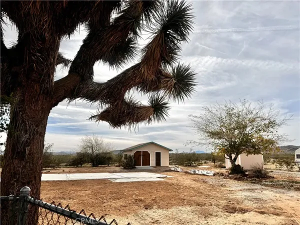 a view of a yard in front of the house