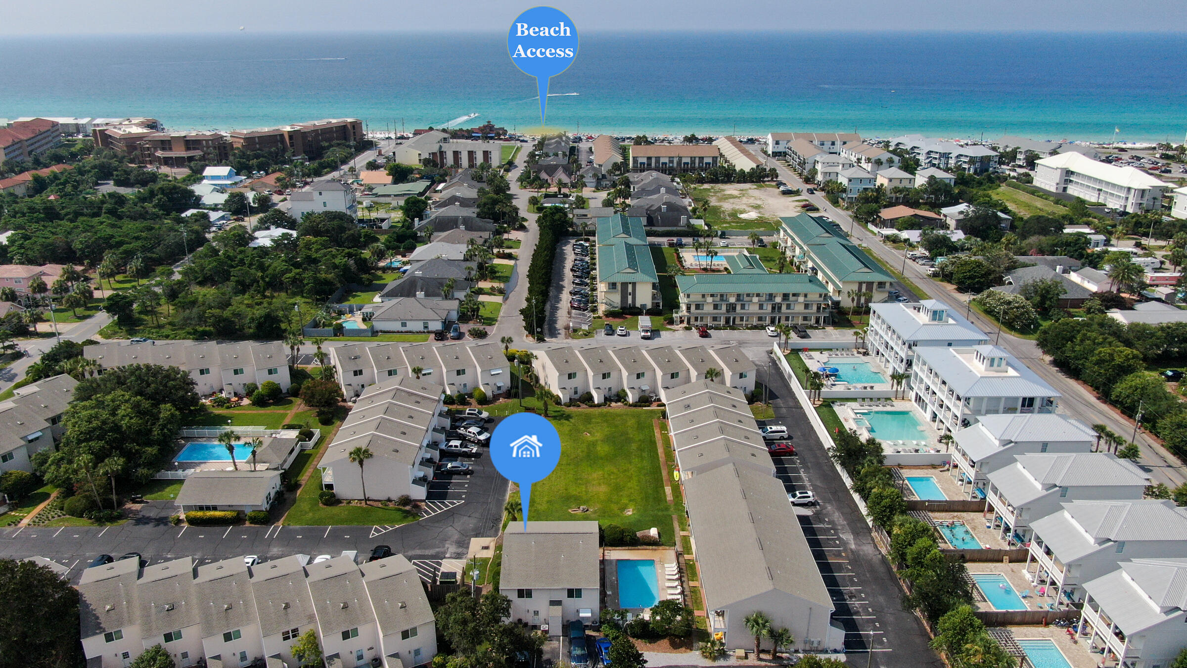 241 Ellis Road, Unit 51 Miramar Beach, FL 32550 - Photo 30 of 34 an aerial view of multiple house