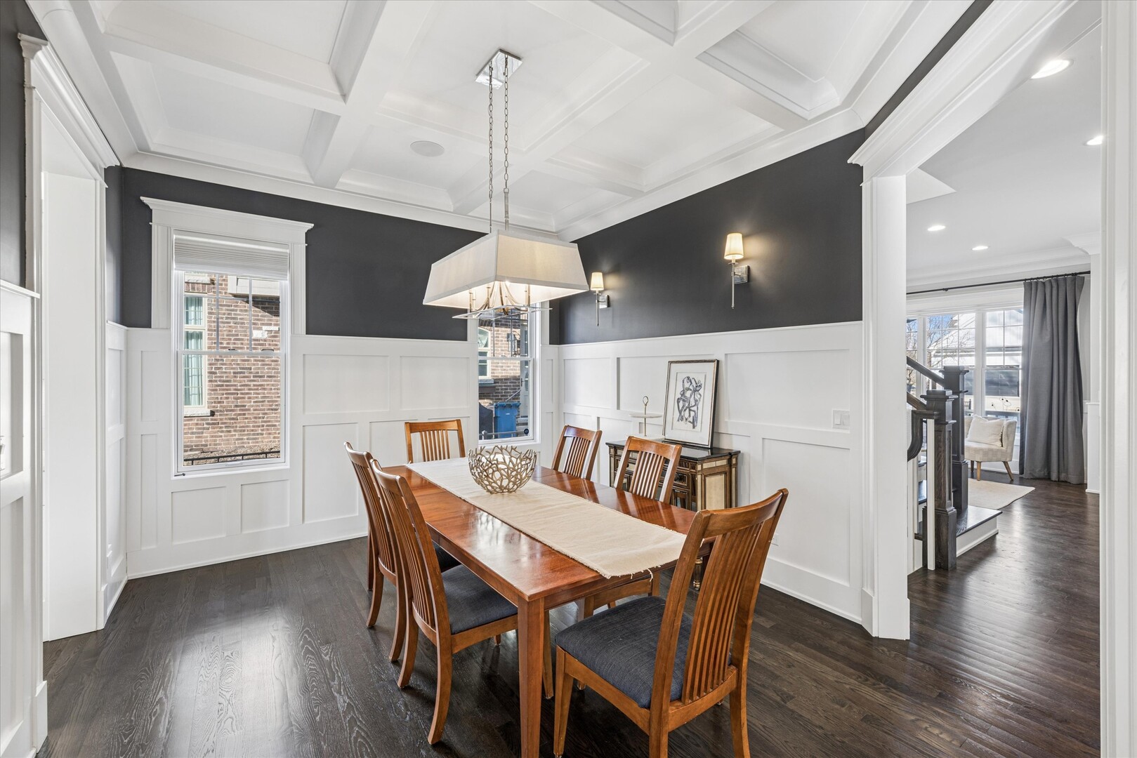 502 South Fairview Avenue Elmhurst, IL 60126 - Photo 11 of 36 a view of a dining room with furniture wooden floor and chandelier