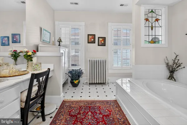 a room with furniture and a window