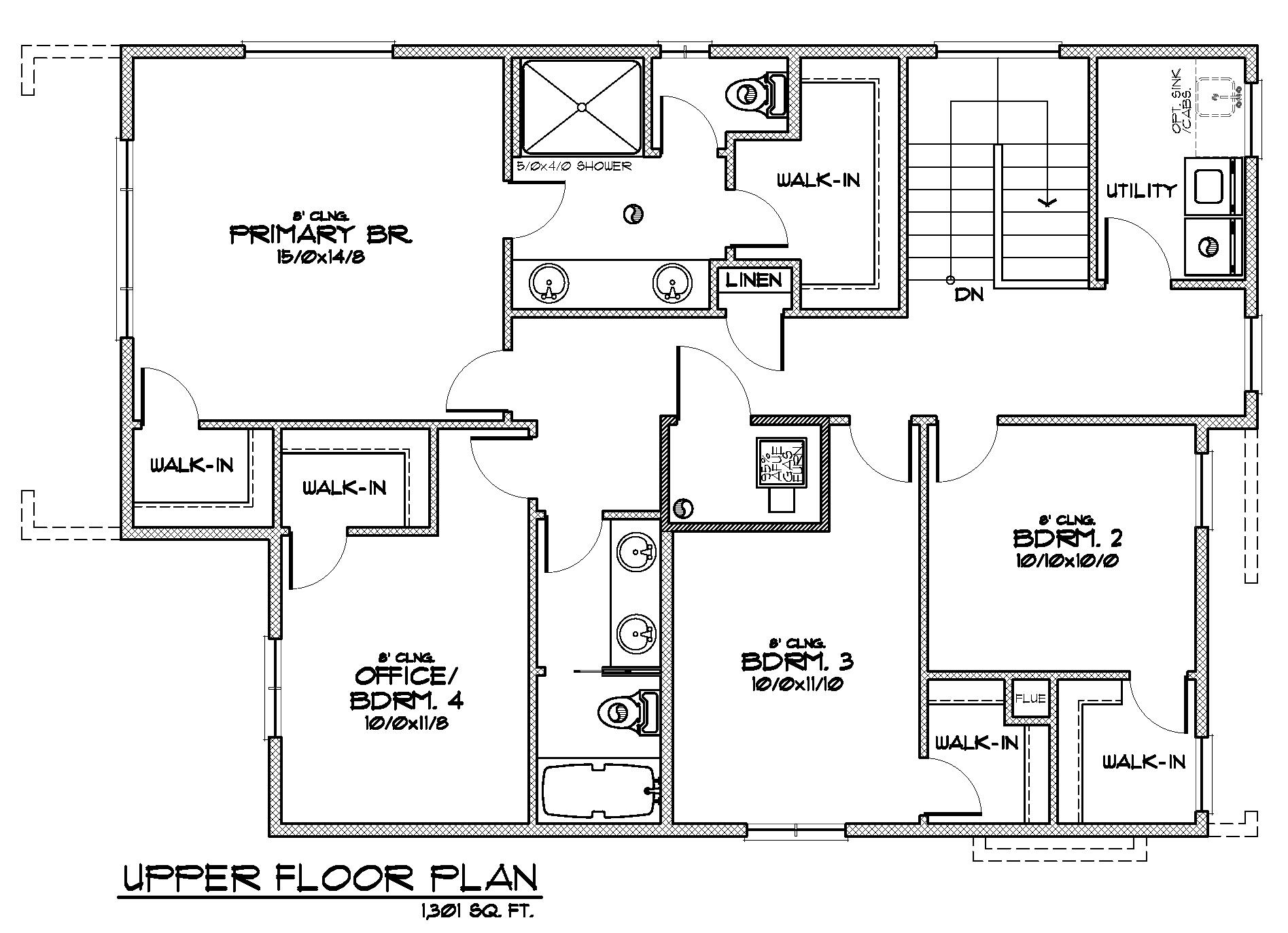 63337 O. B. Riley Road, Unit LOT 15 Bend, OR 97703 - Photo 27 of 27 Upper Floor Plan