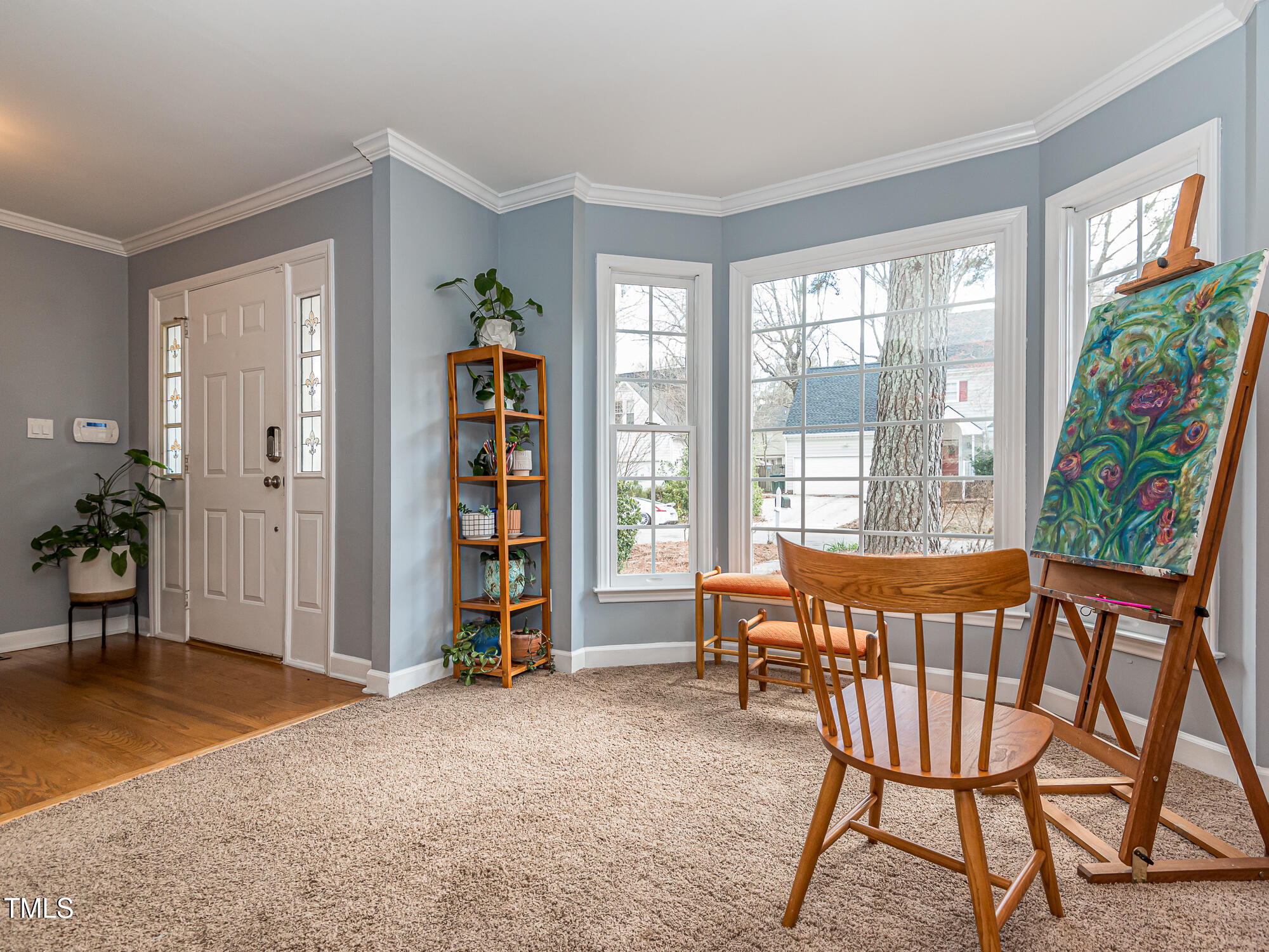 4617 Atterbury Court Raleigh, NC 27604 - Photo 6 of 41 Formal Living Room space can be used as home office