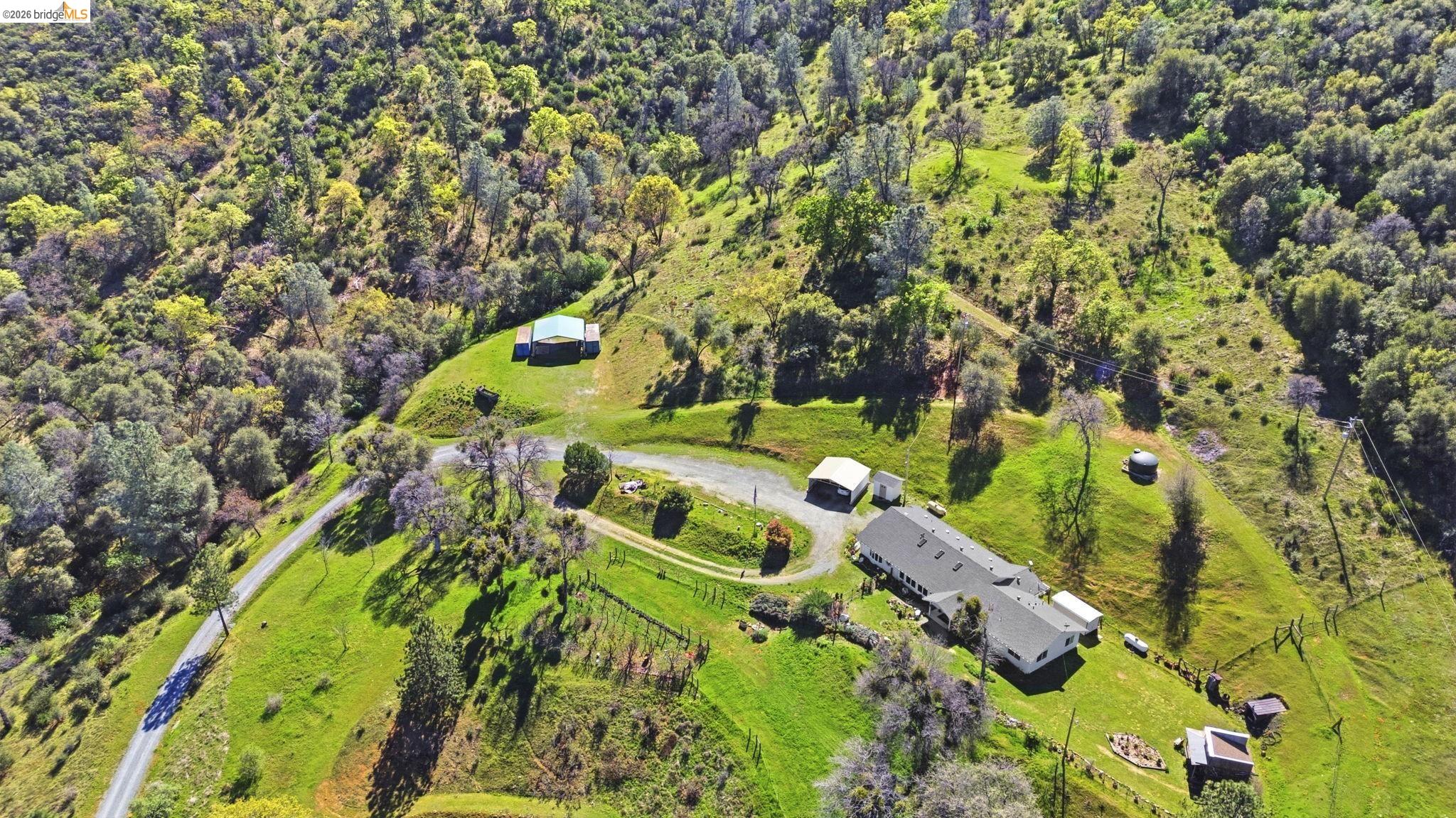 5356 Dogtown Road Coulterville, CA 95311 - Photo 4 of 60 an aerial view of a residential houses with yard