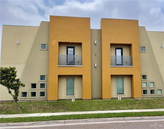 a front view of a building