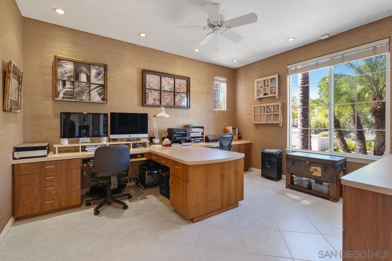 17065 Butterfield Trail Poway, CA 92064 - Photo 44 of 71 a view of a workspace with furniture and a window
