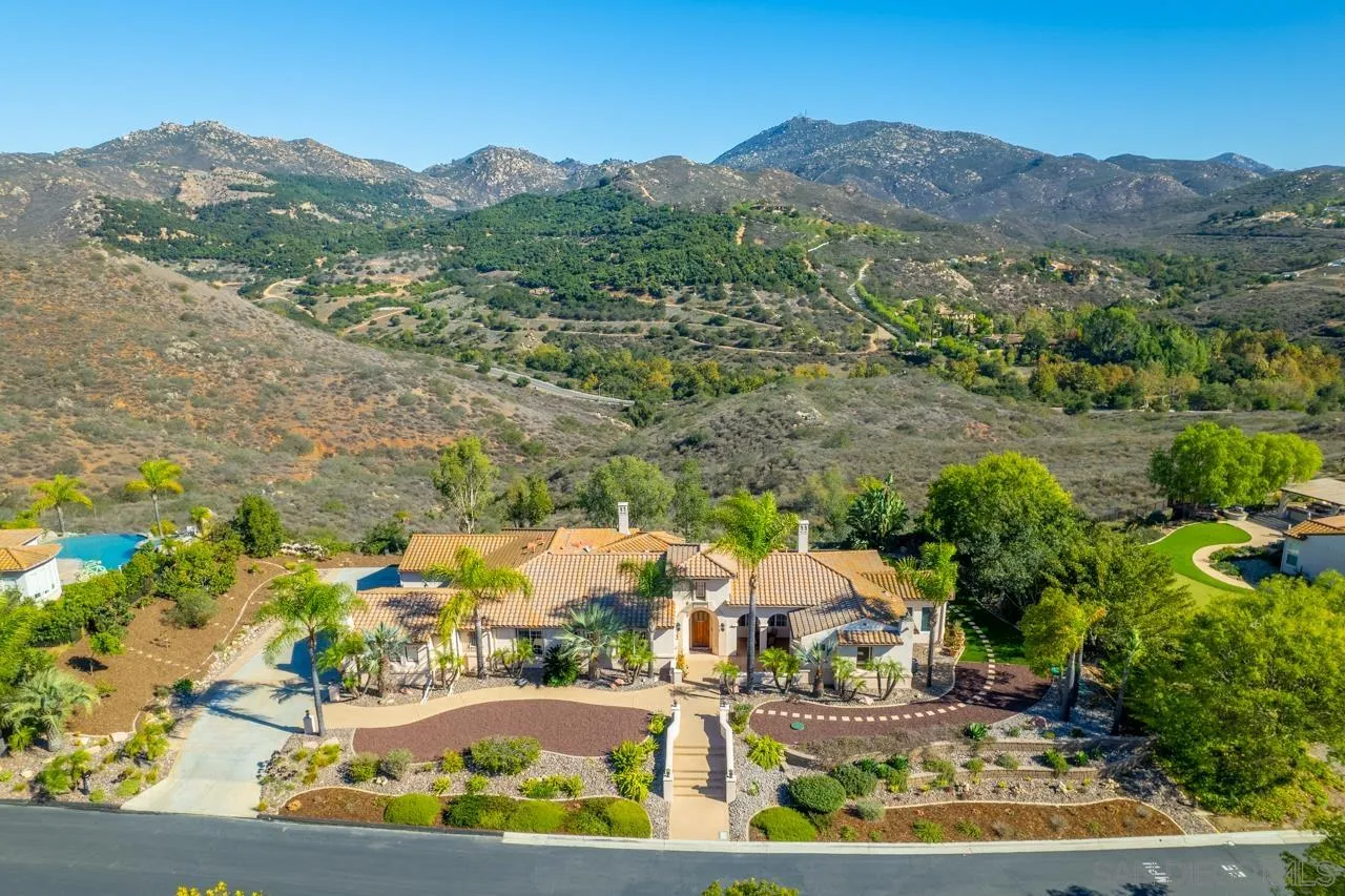 17065 Butterfield Trail Poway, CA 92064 - Photo 62 of 71 an aerial view of residential houses and outdoor space