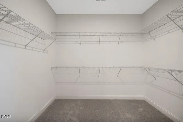 a view of a room with empty racks