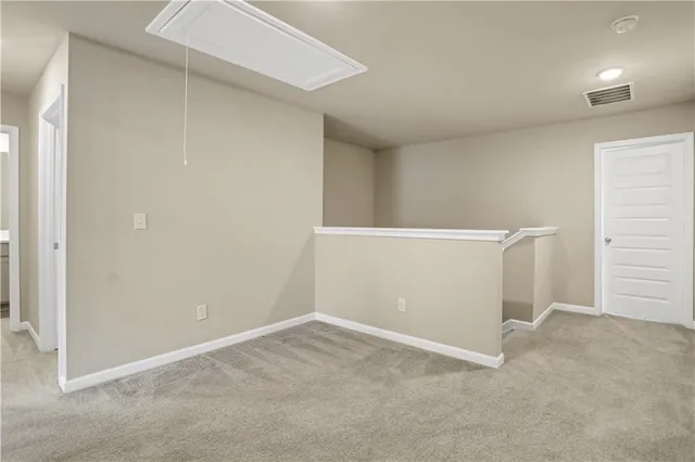 a view of an empty room