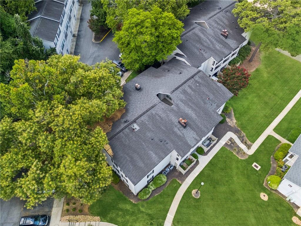 1150 Collier Road Northwest, Unit 16H Atlanta, GA 30318 - Photo 20 of 27 an aerial view of a house