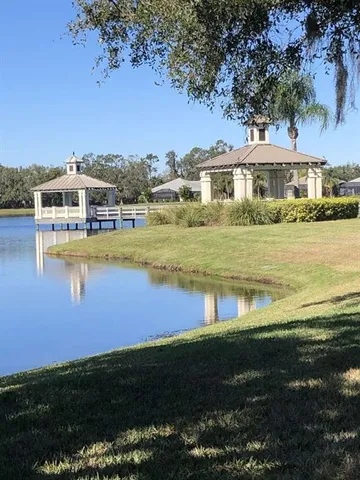 a view of a lake with a lake