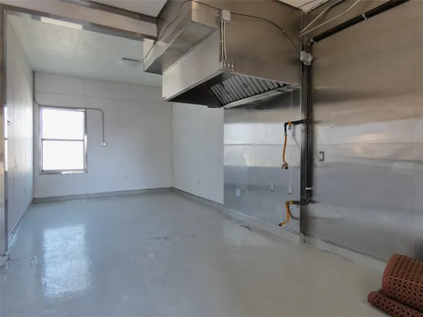 a view of a room with racks