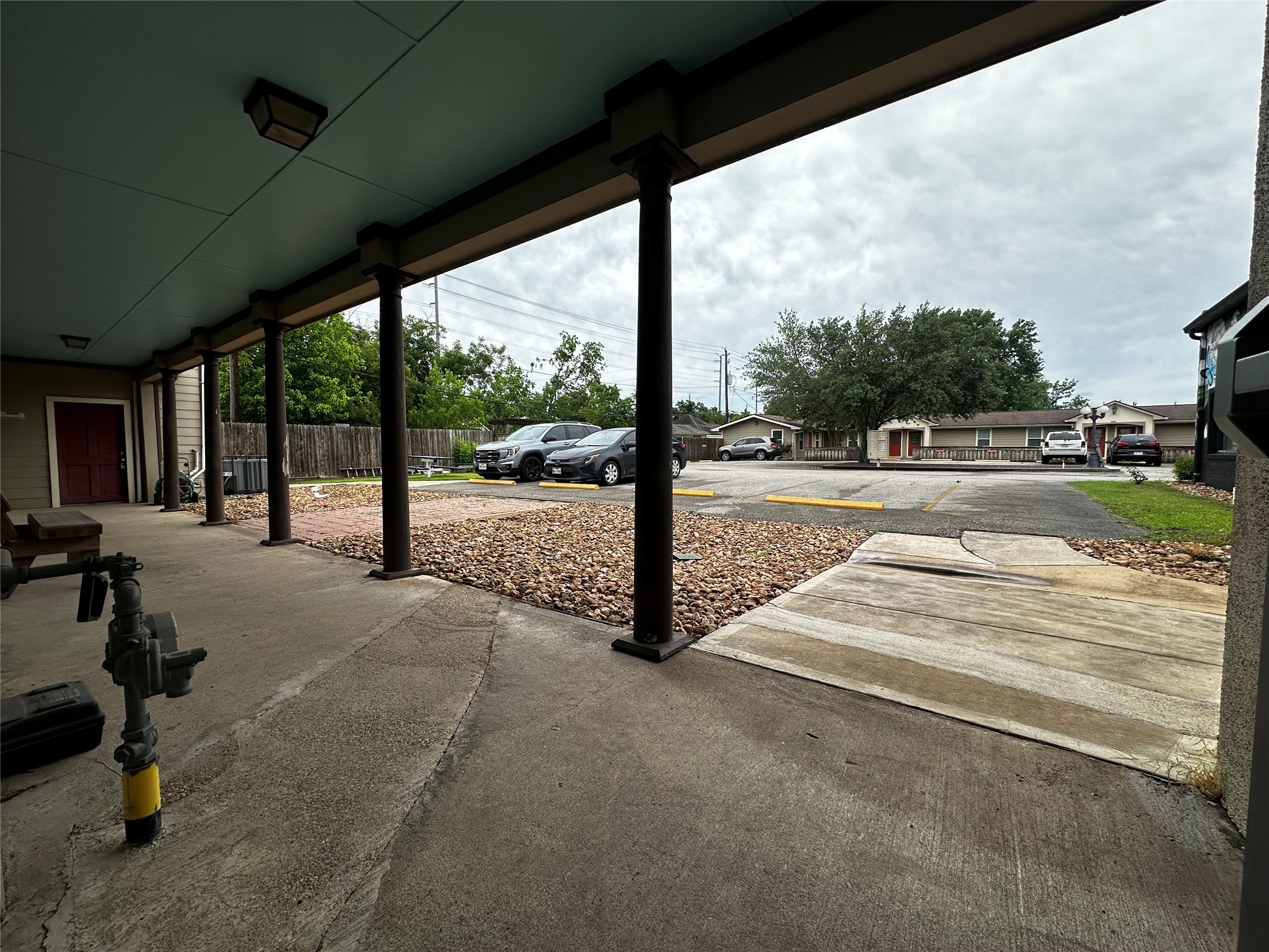 1704 Avenue D Rosenberg, TX 77471 - Photo 13 of 27 a view of a hall with a floor to ceiling window and balcony