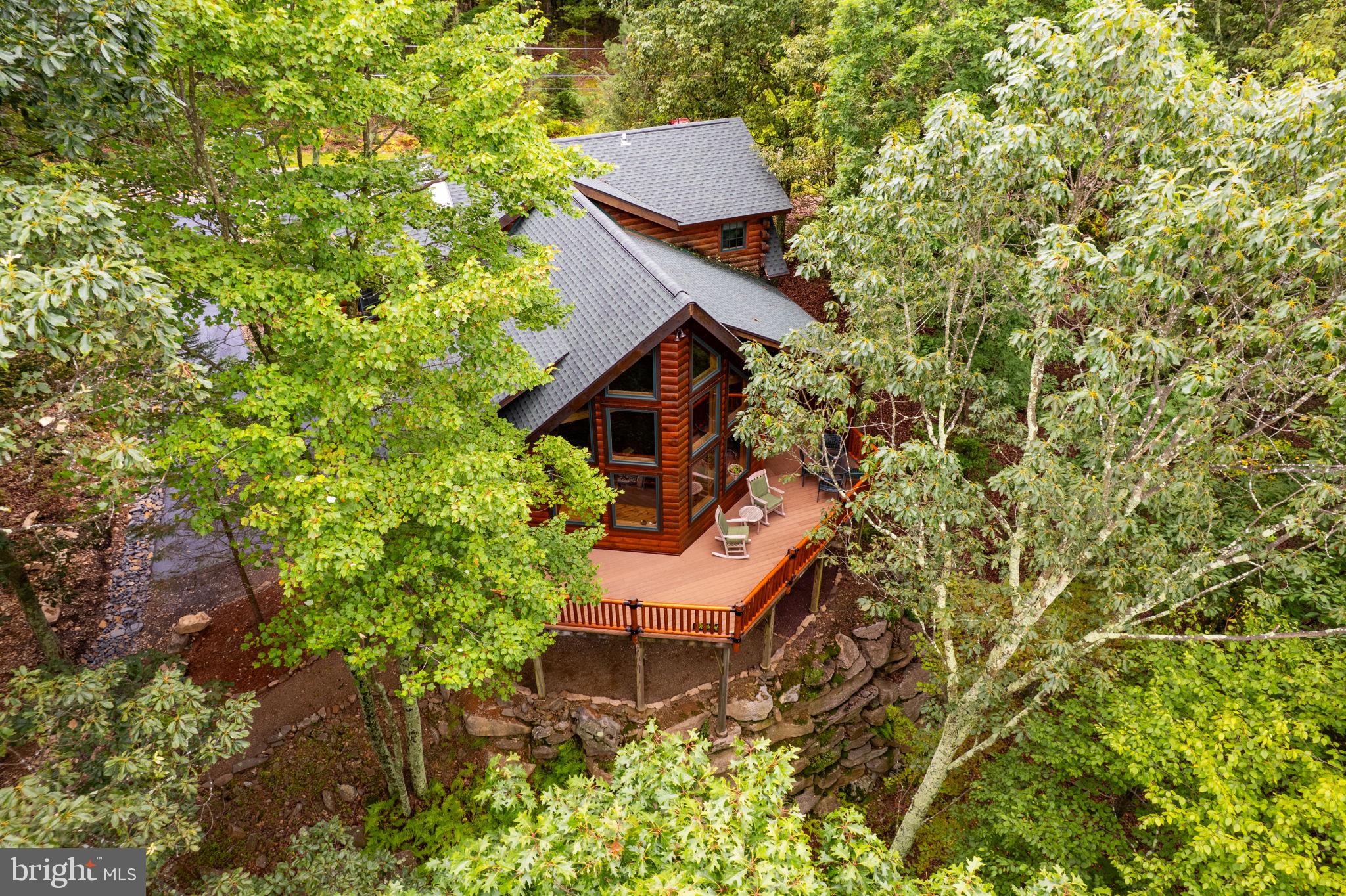 114 Summit Road Hazleton, PA 18202 - Photo 8 of 66 drone shot of the back of the house