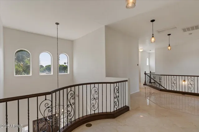 a view of a city and an ocean view