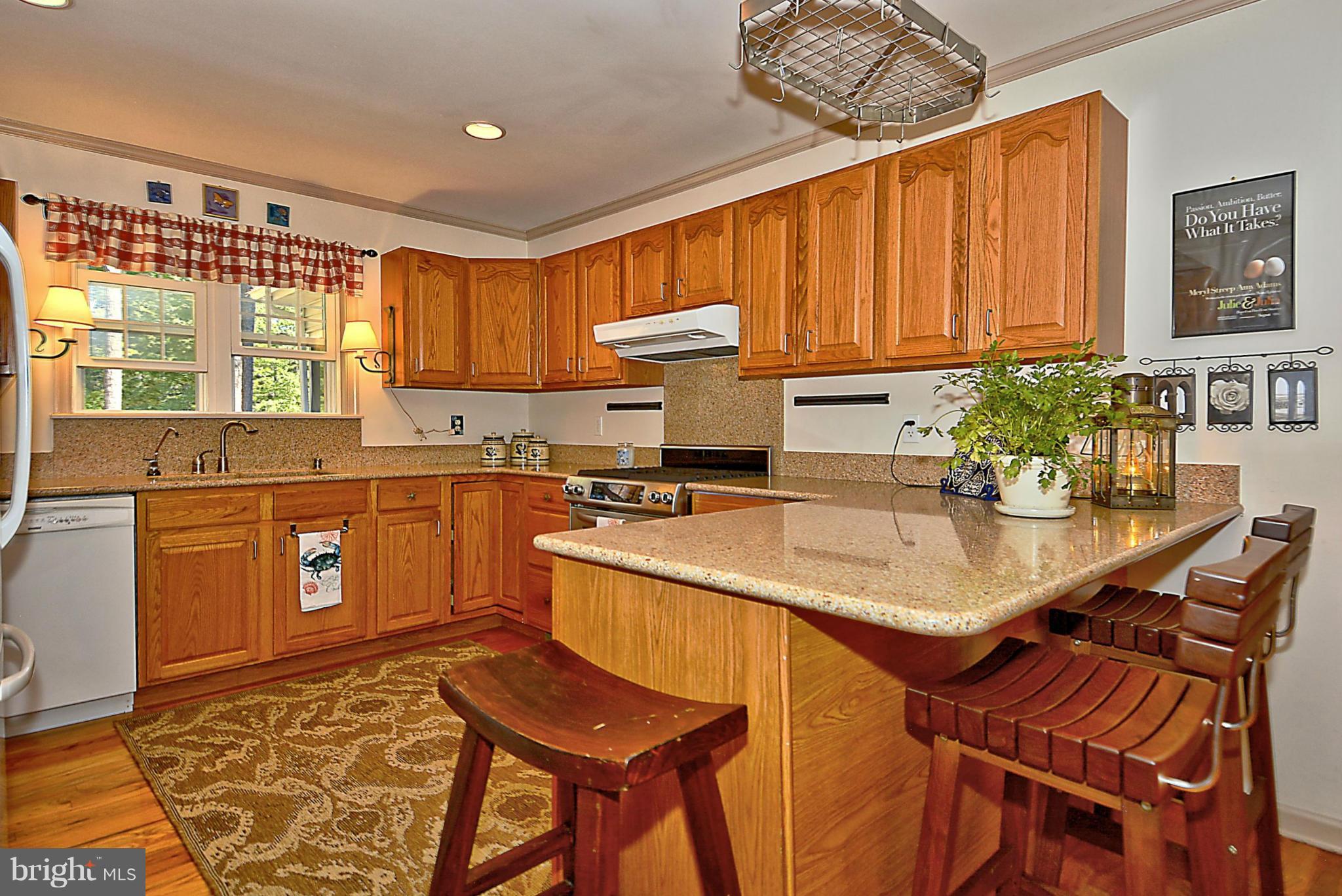 24100 Forest Pond Road St. Michaels, MD 21663 - Photo 12 of 20 a kitchen with a sink stove and cabinets