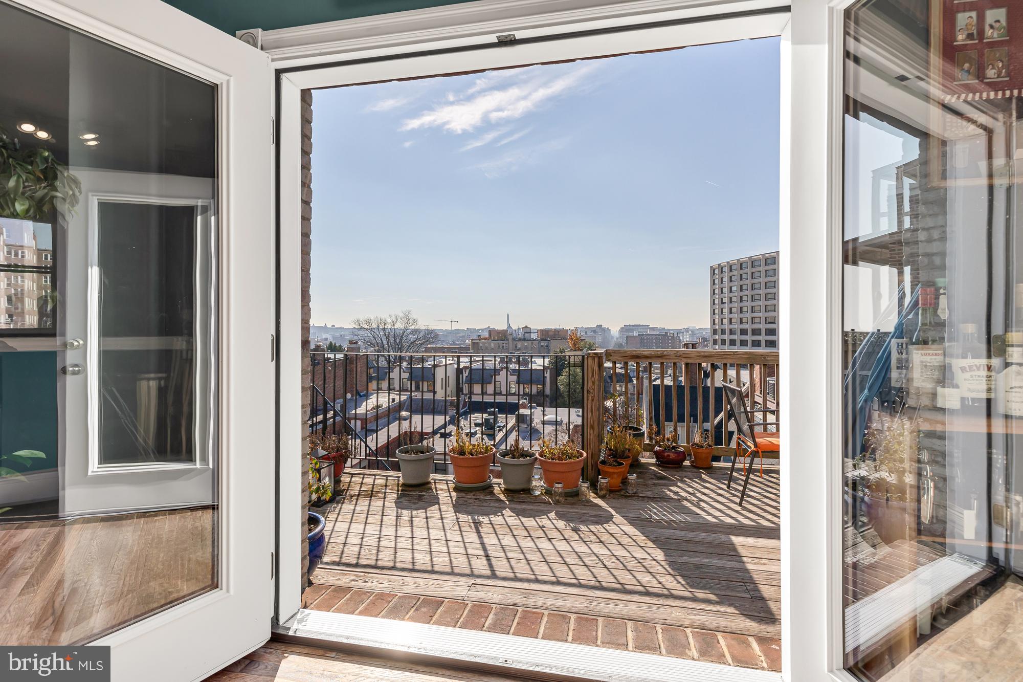 1860 California Street Northwest, Unit 403 Washington, DC 20009 - Photo 33 of 52 View to the expansive private deck