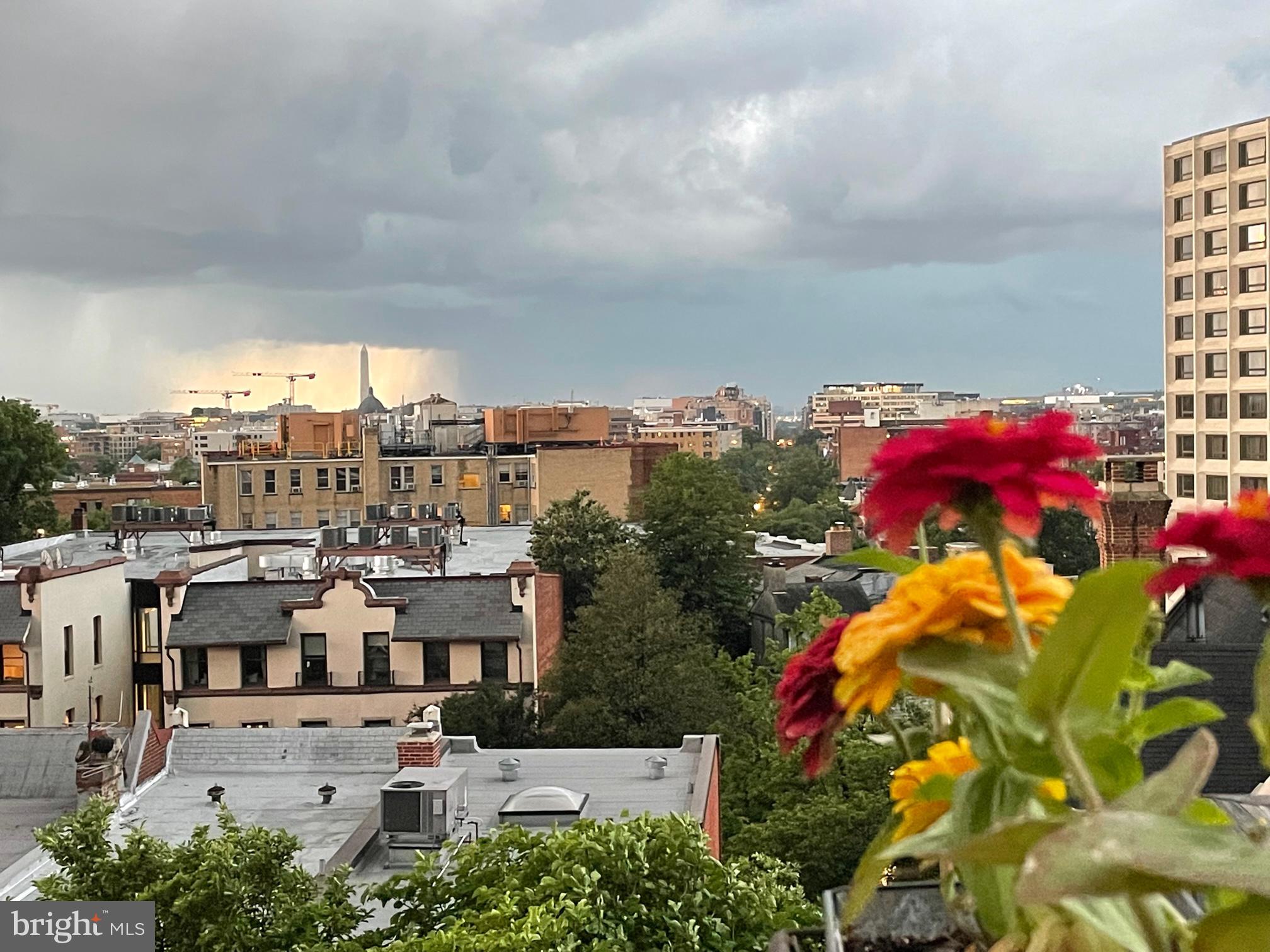 1860 California Street Northwest, Unit 403 Washington, DC 20009 - Photo 36 of 52 Summer thunderstorm over National Airport