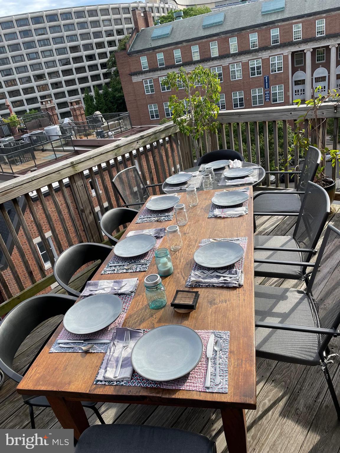 1860 California Street Northwest, Unit 403 Washington, DC 20009 - Photo 43 of 52 Celebratory dinner party hosted on the deck