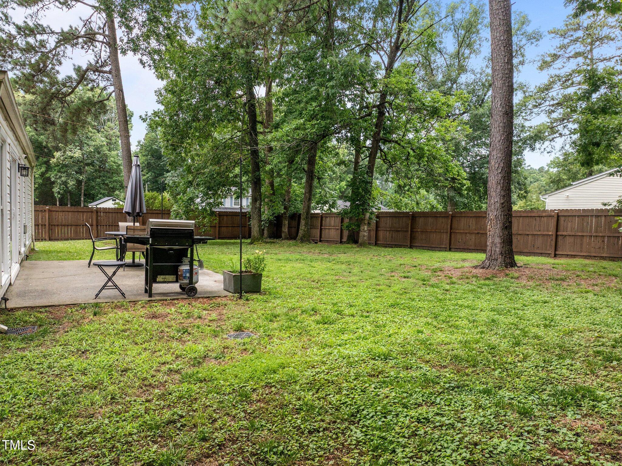 5801 Hadrian Drive Durham, NC 27703 - Photo 33 of 40 a view of a chair and table in the garden