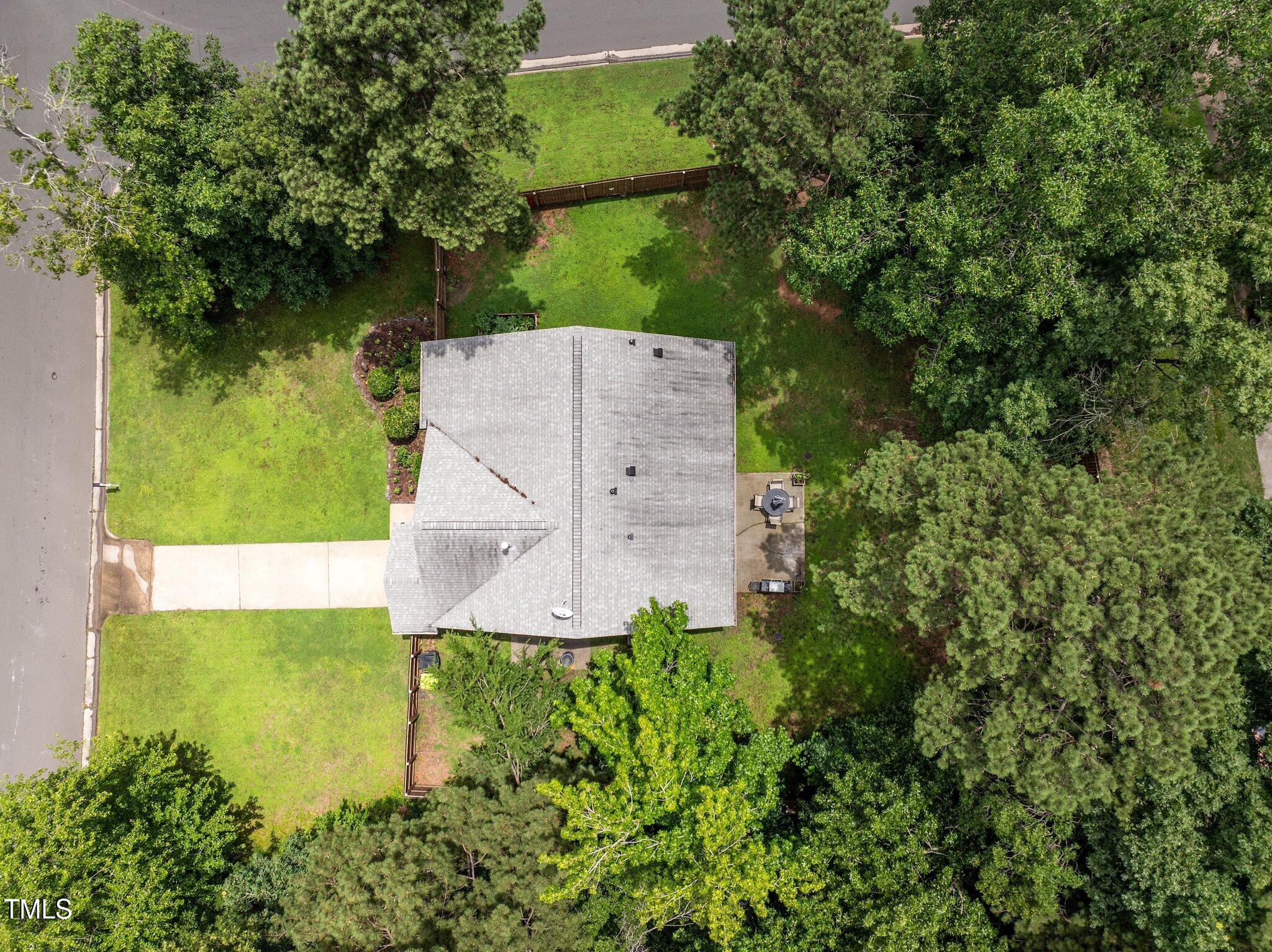 5801 Hadrian Drive Durham, NC 27703 - Photo 37 of 40 an aerial view of a house