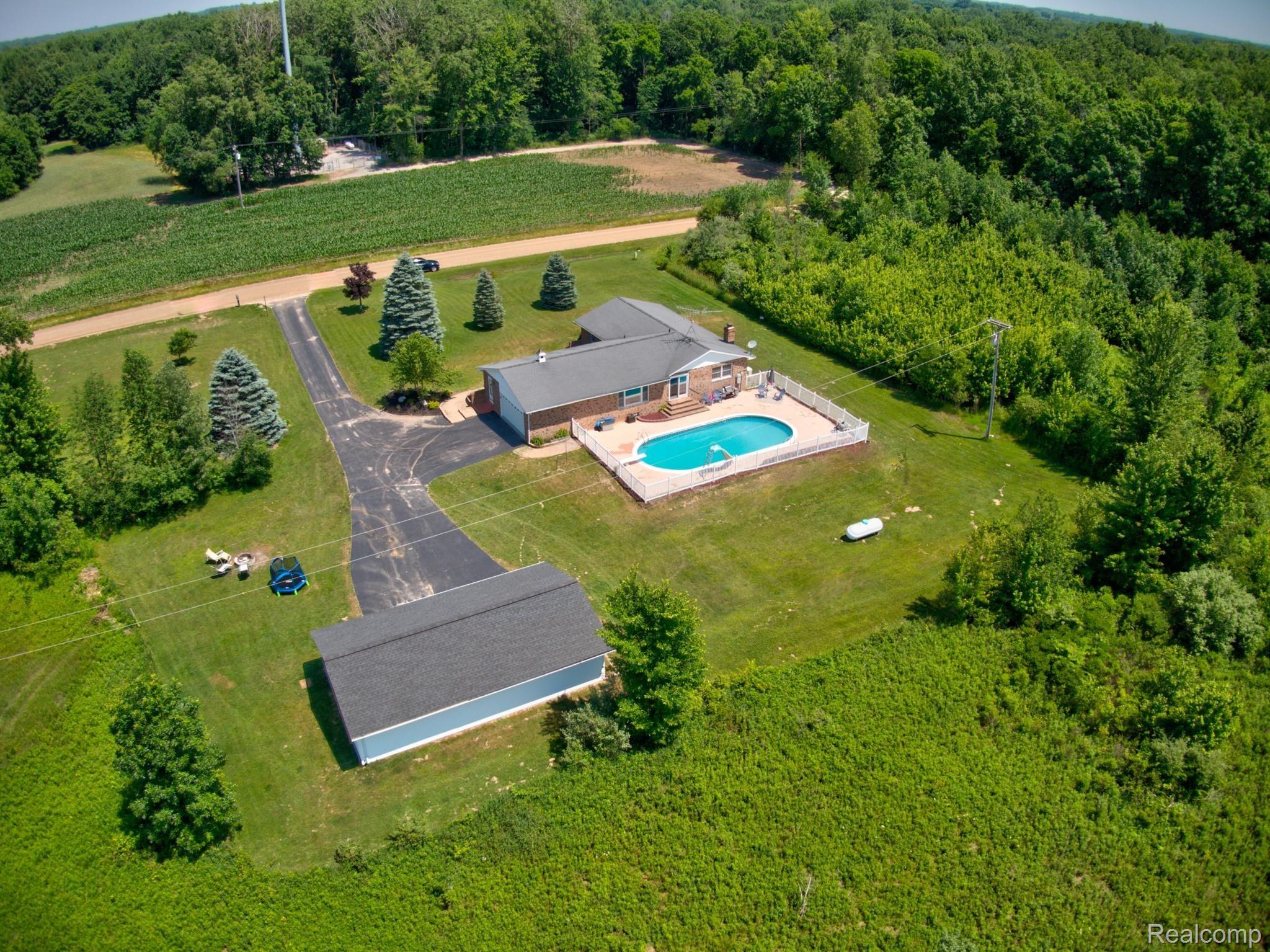 10575 West Sober Road Webberville, MI 48892 - Photo 42 of 46 VIEW FROM THE BACK
