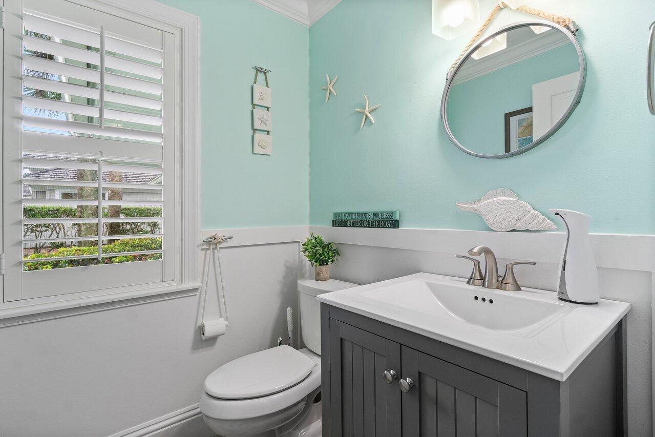 18779 Southeast River Ridge Road Tequesta, FL 33469 - Photo 28 of 62 Living Area Powder Room