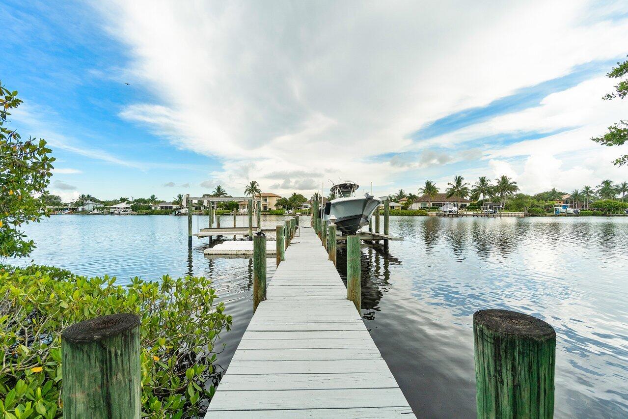 18779 Southeast River Ridge Road Tequesta, FL 33469 - Photo 47 of 62 Dock with 2 Lifts & Floating Dock