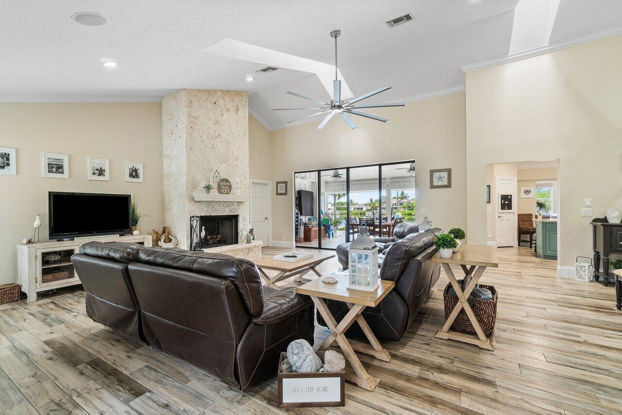 18779 Southeast River Ridge Road Tequesta, FL 33469 - Photo 10 of 62 Woodburning Fireplace