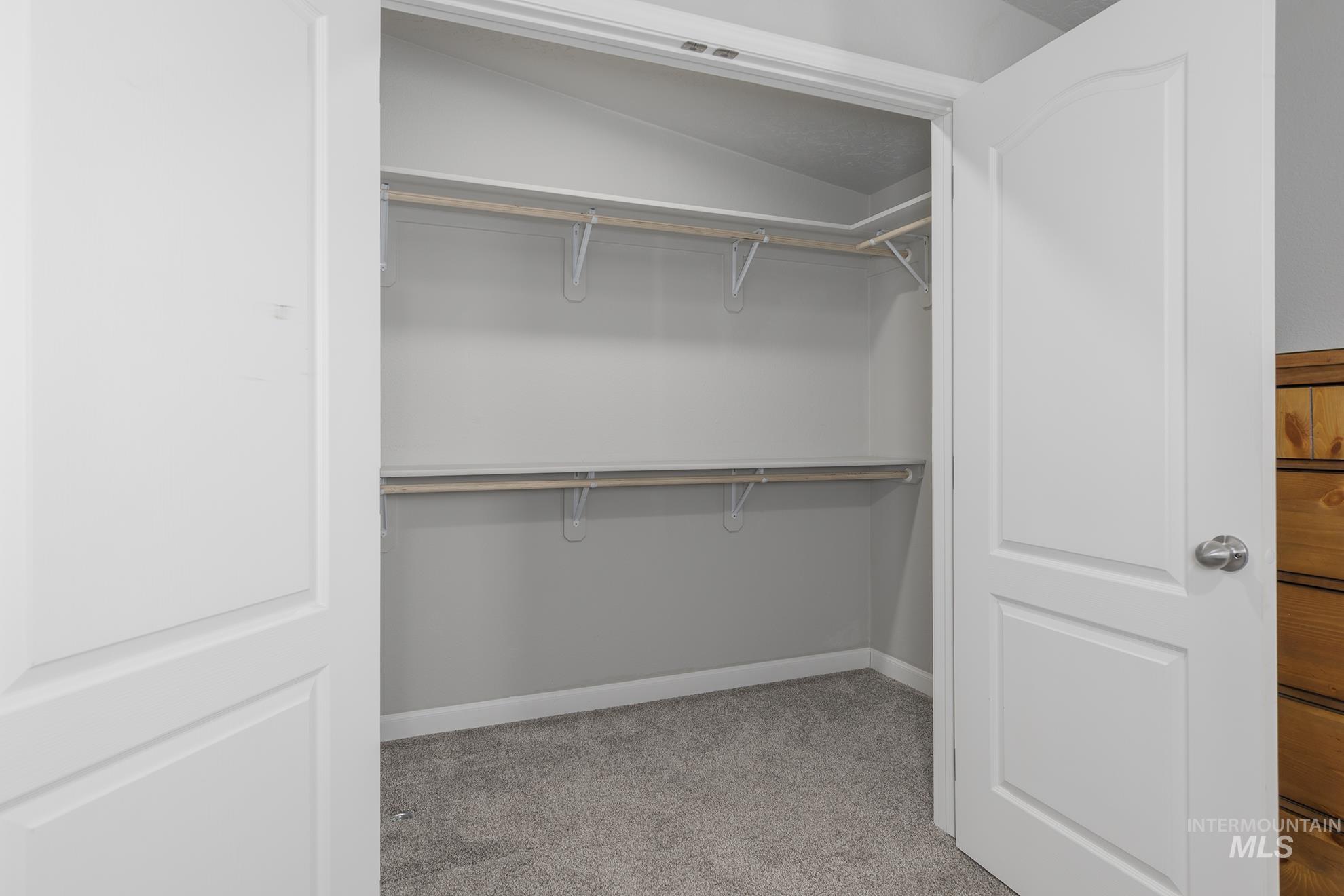 1587 Gentry Lane Weiser, ID 83672 - Photo 28 of 41 Walk in closet featuring light carpet and lofted ceiling