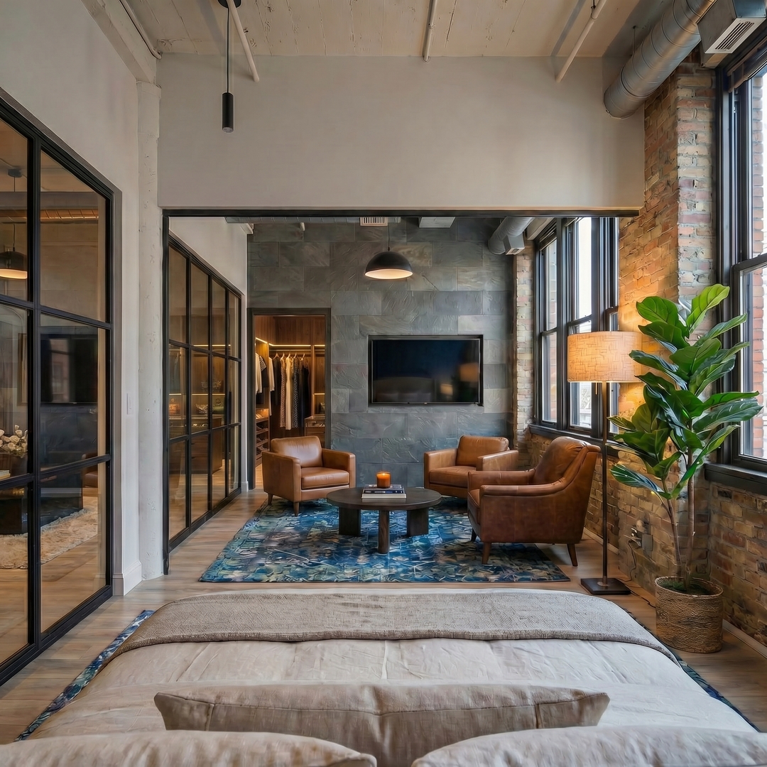 727 South Dearborn Street, Unit 211 Chicago, IL 60605 - Photo 5 of 34 a living room with furniture a large window and a rug