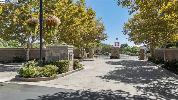 a view of a street with a trees